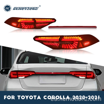 Hcmotionz 2020-2021 Luces traseras traseras de Toyota Corolla